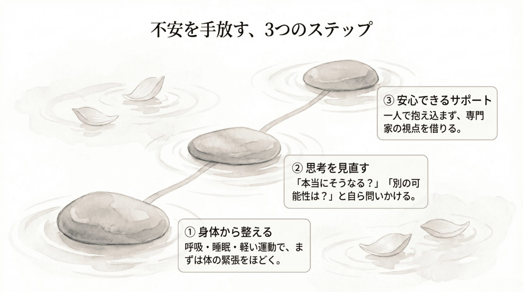 不安を手放すステップ